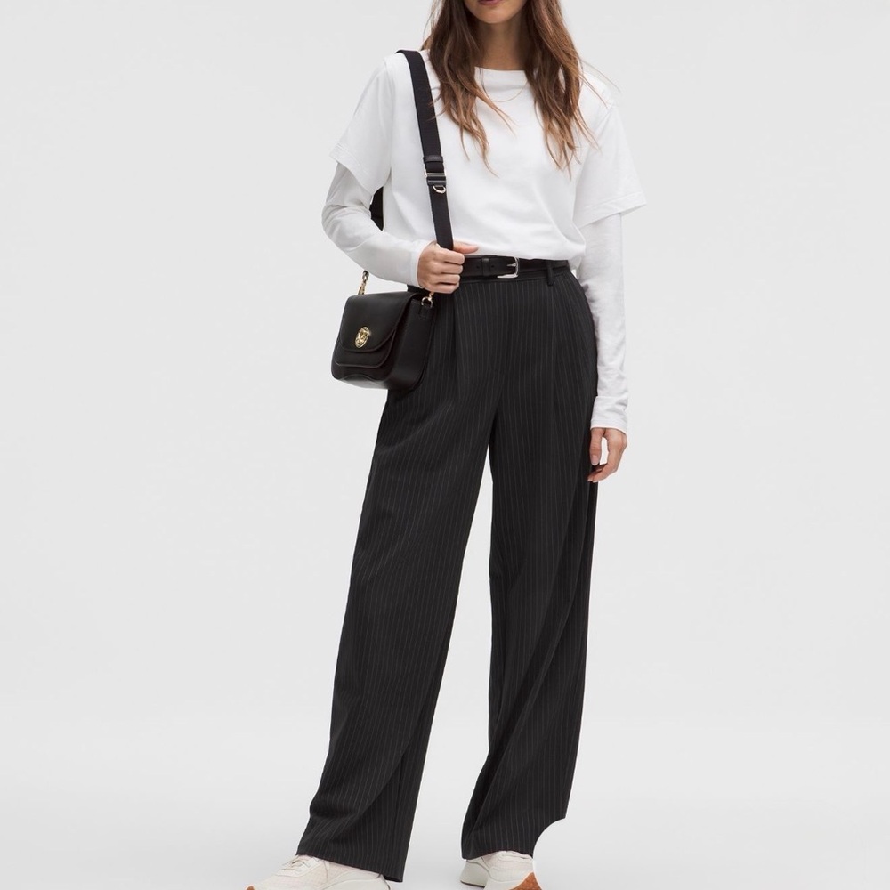 Lululemon Daydrift High Ris Trouser Wide Leg Pants in black